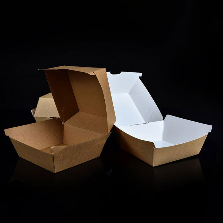 Take Away Lunch Packing Fries Fast Food Clamshell Hamburger Box